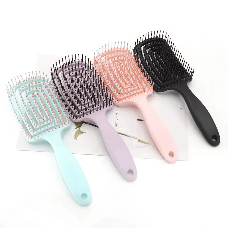 Square Grid Fashion Massage Meridians Styling Hair Comb