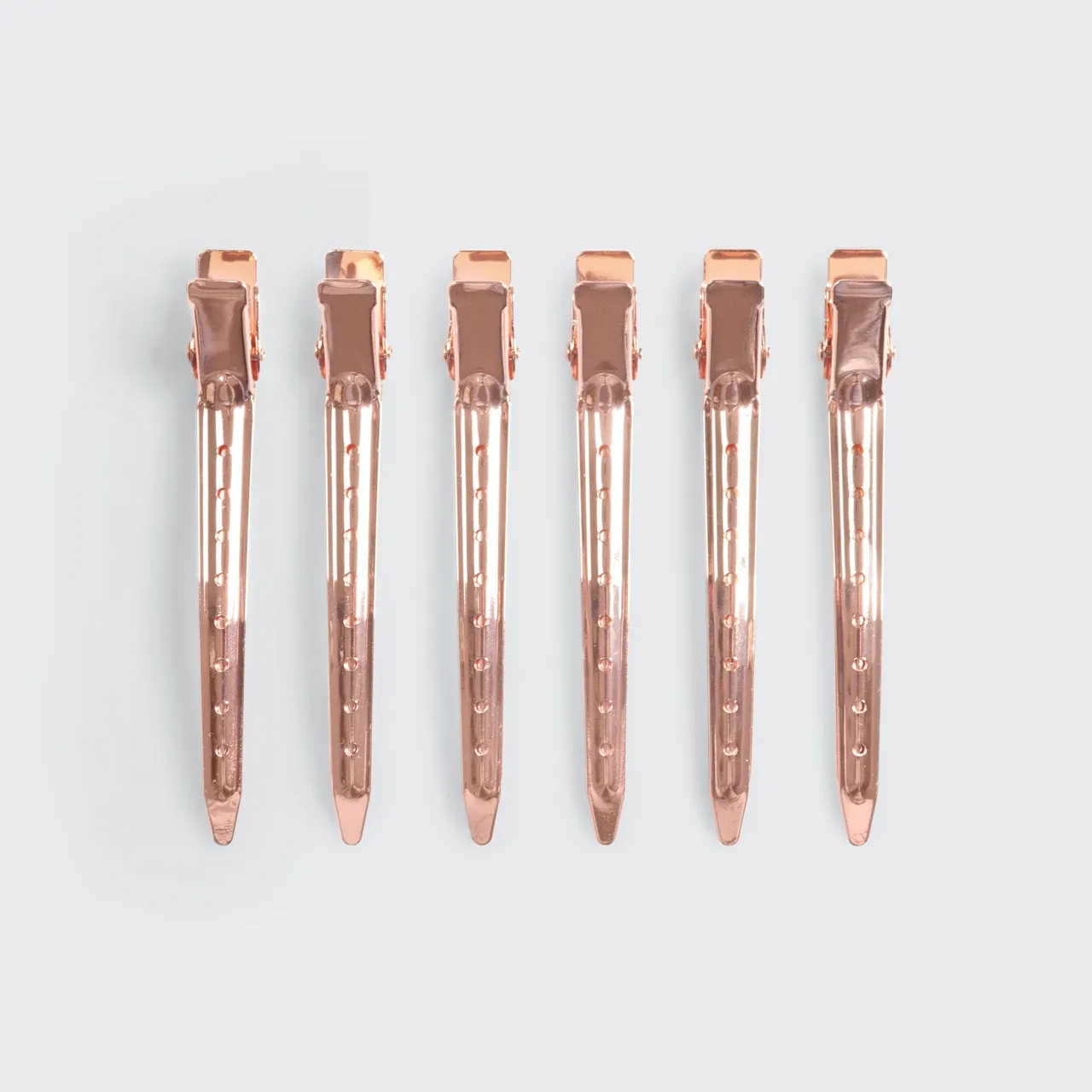 Styling Hair Clips 6pc (Rose Gold)