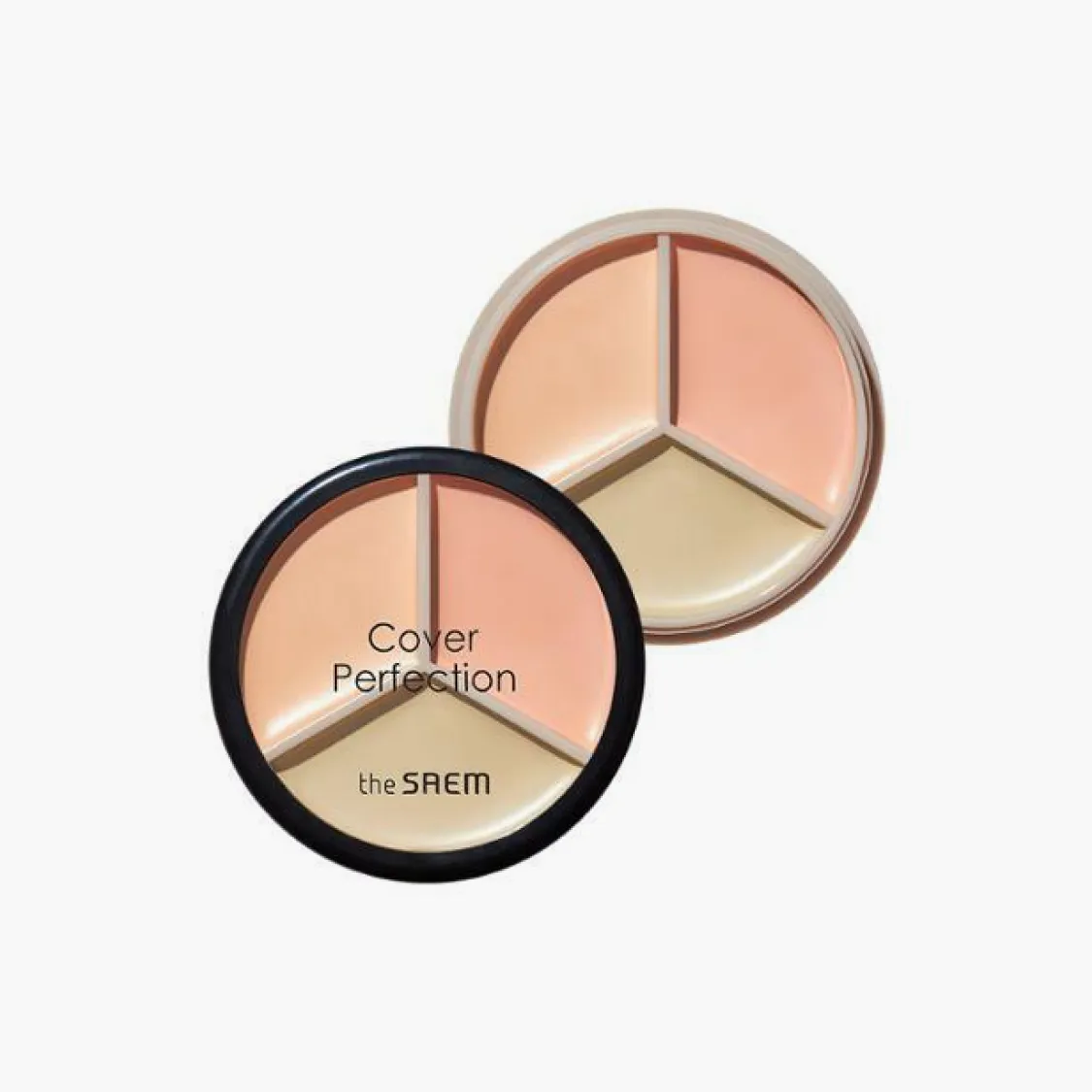 the SAEM Cover Perfection Triple Pot Concealer (4 colors); 0.16oz / 4.5g