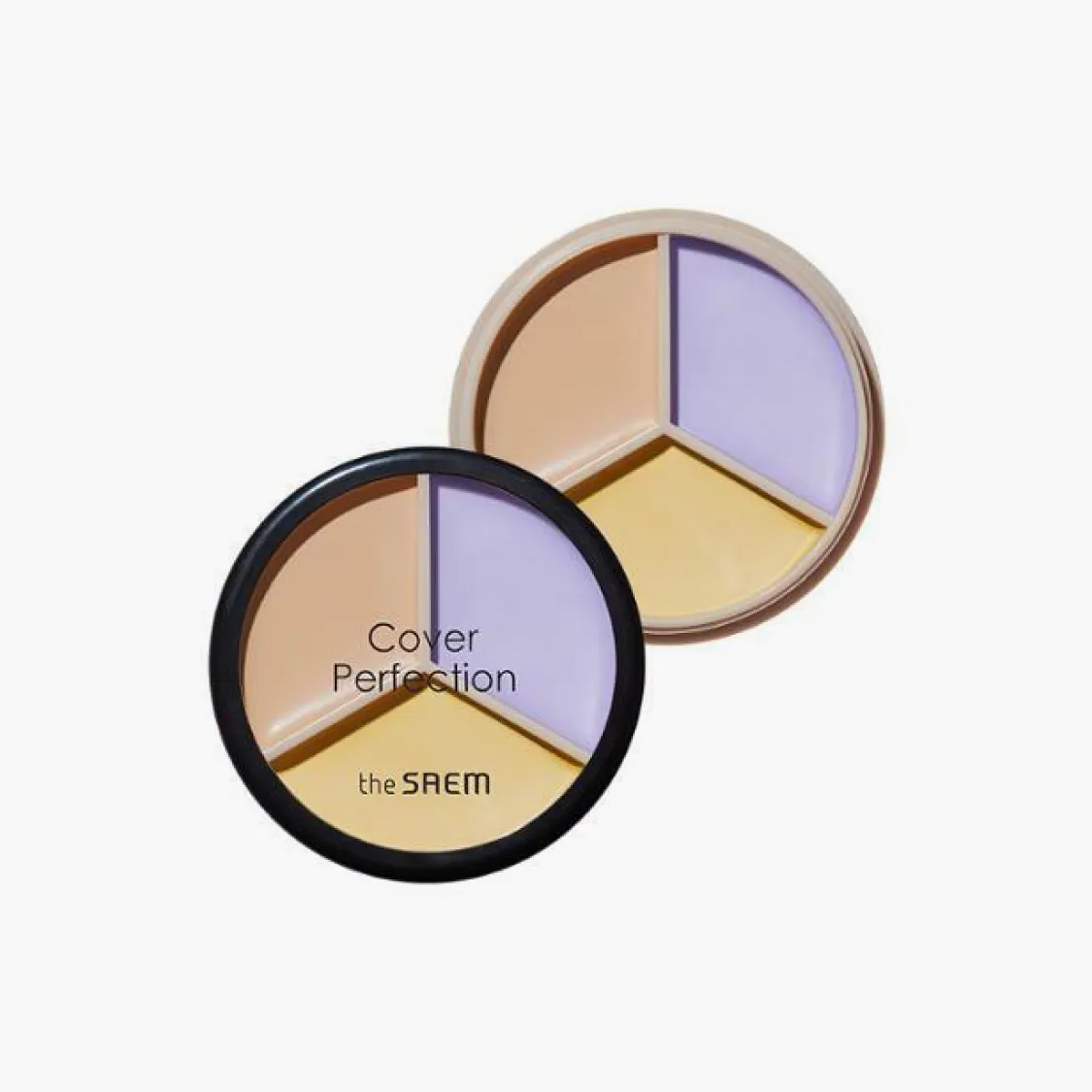 the SAEM Cover Perfection Triple Pot Concealer (4 colors); 0.16oz / 4.5g