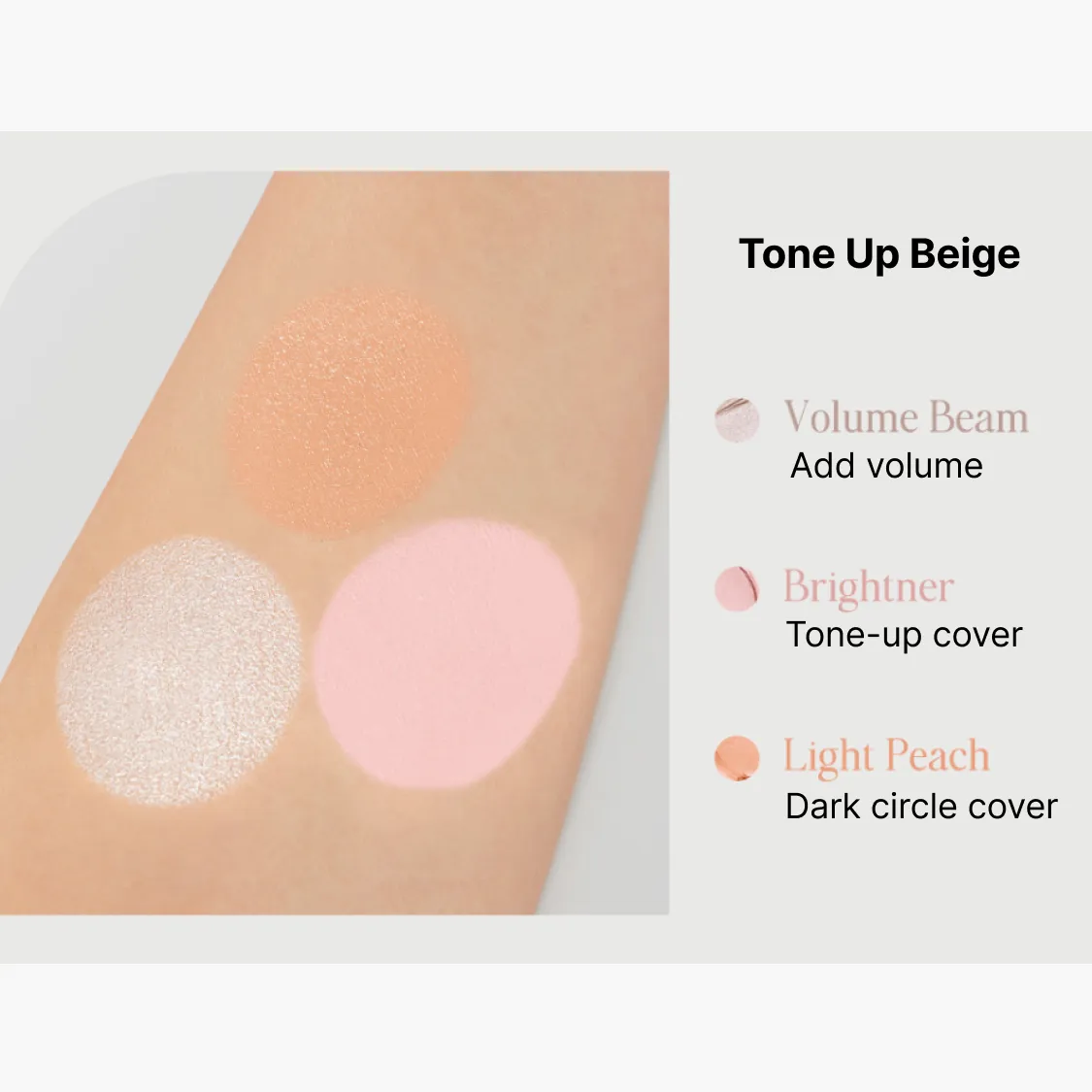 the SAEM Cover Perfection Triple Pot Concealer (4 colors); 0.16oz / 4.5g