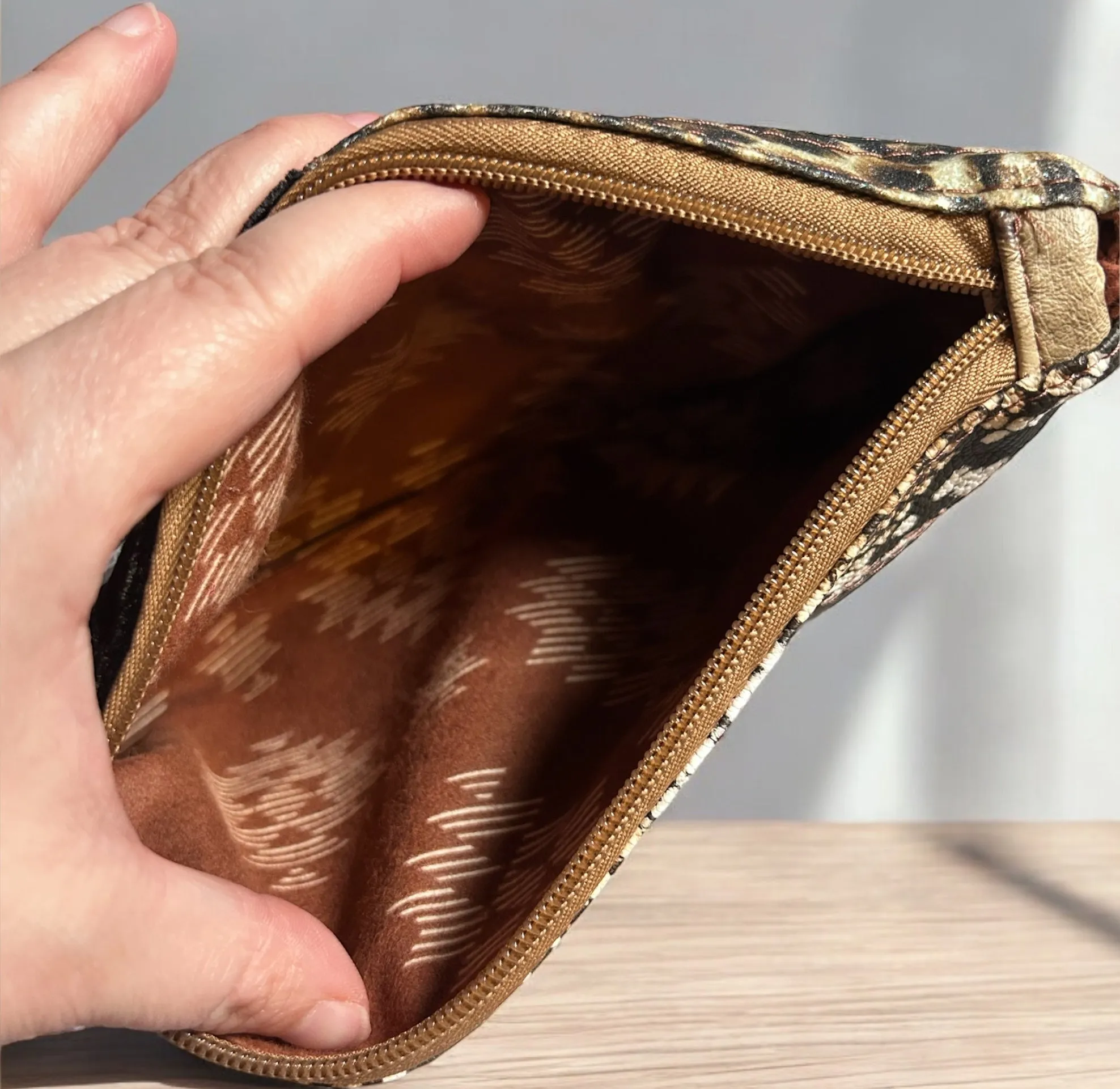 Zero Waste #2 Animal Edition Zipper Pouch, Accessory Pouch