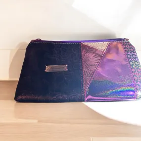 Zero Waste Pink Zipper Pouch, Accessory Pouch