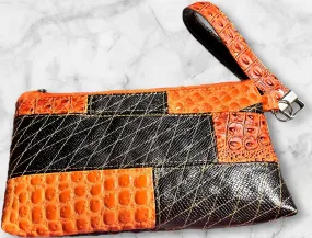 Zero Waste Quilted Halloween Edition Zipper Pouch, Accessory Pouch